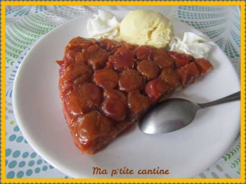 Tatin de petites prunes au vinaigre balsamique