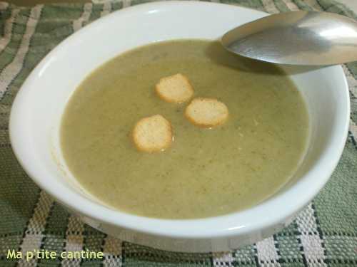 Velouté de blettes aux lentilles corail et chèvre frais