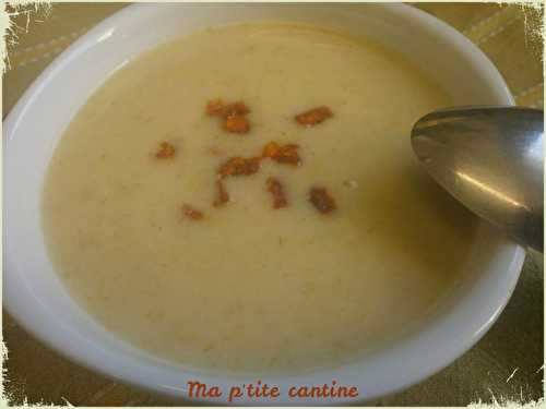 Velouté de poireaux au chorizo