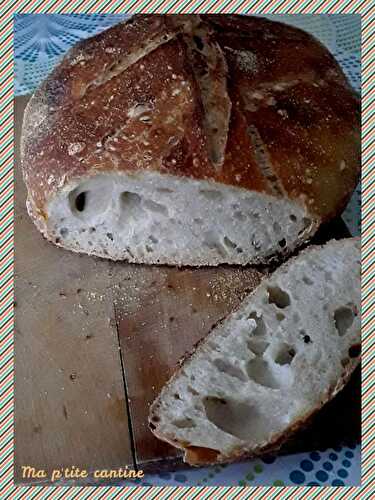 Pain au levain naturel, cuisson en cocotte