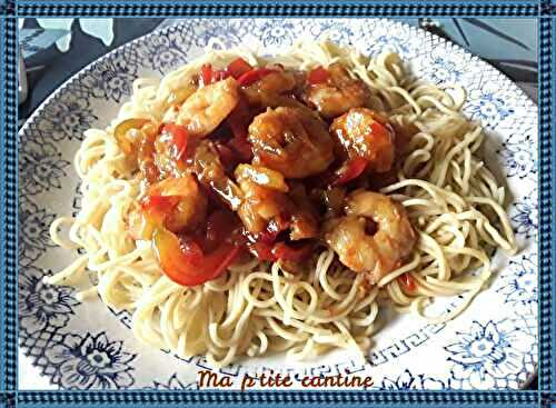 Crevettes sauce piquante (mais pas trop)