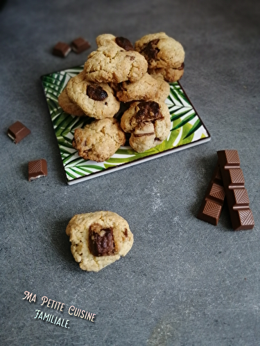 Biscuits aux barres de chocolat
