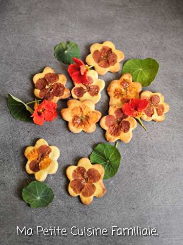 Biscuits fleurs (capucines)