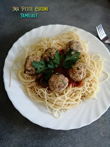 Boulettes de maquereau au persil plat