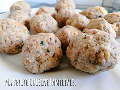 Boulettes de thon, cuisson vapeur