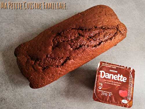 Cake à la danette choco framboise