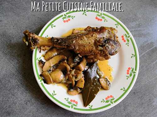 Canard aux champignons de paris