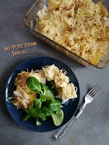 Cannelonis de chou blanc façon carbonara