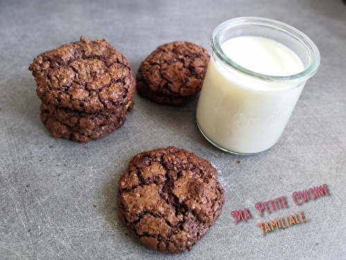 Cookies tout choco, noisettes et noix de coco râpée