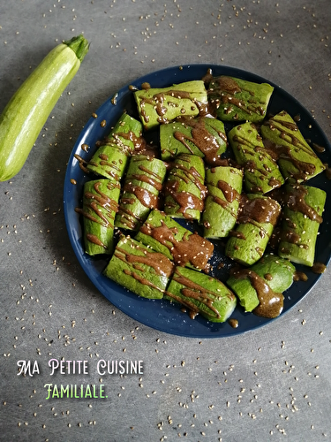 Courgettes froides à l’huile de graines de courges de Syrie