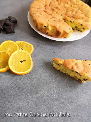 Gâteau à l’orange et aux pépites de chocolat