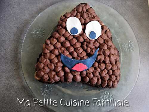 Gâteau crotte « emoji » façon number cake