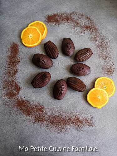 Madeleines chocolat-orange