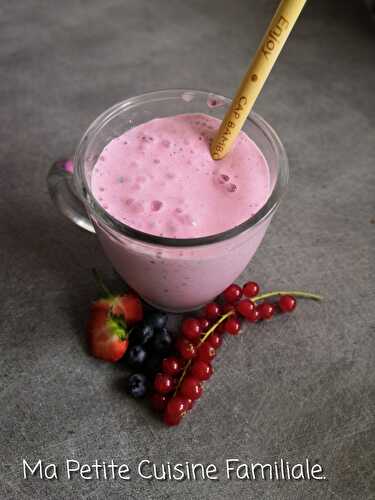 Milkshake fruits rouges