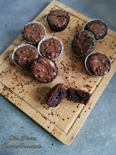 Muffins façon brownies au chocolat