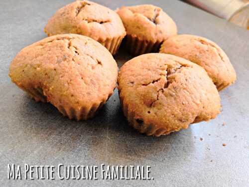 Muffins peaux de banane et pépites de chocolat