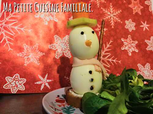 Oeuf bonhomme de neige