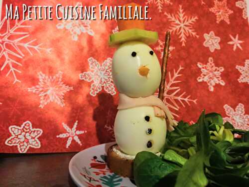 Oeuf bonhomme de neige