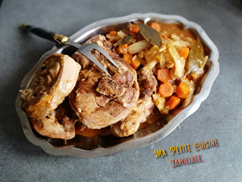 Osso bucco de dinde à ma façon, avec du chou blanc