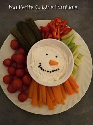 Plateau de crudités Noël