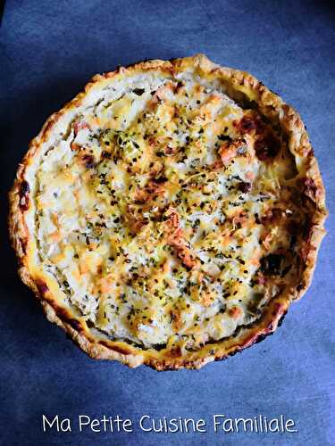 Quiche avec les restes de blanquette de poissons