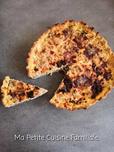 Quiche courgette/thon