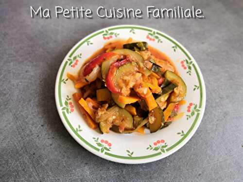 Ratatouille sans aubergines à ma façon