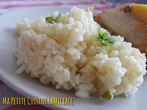 Risotto citron basilic
