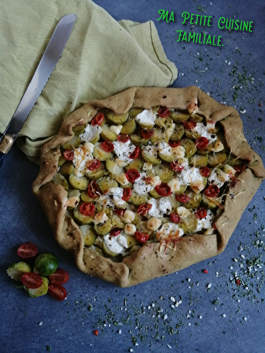 Tarte rustique aux choux de Bruxelles