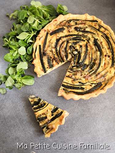 Tarte tourbillon, courgette/raclette