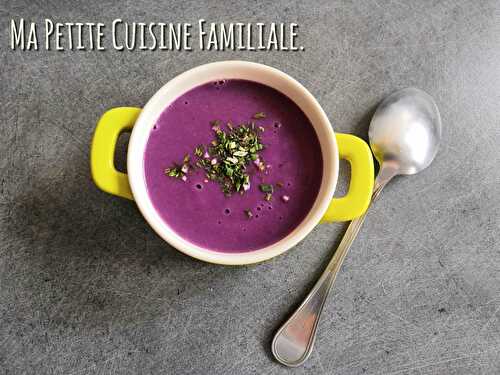 Velouté de chou rouge, soupçon de cumin