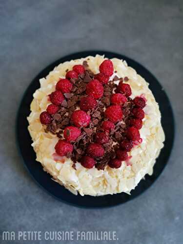 Gâteau d’anniversaire choco/framboises