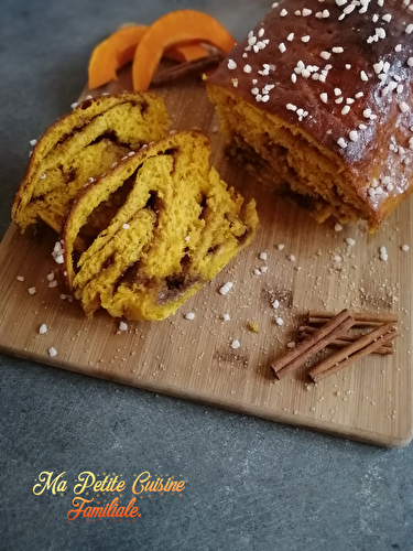 Brioche roulée potimarron et cannelle