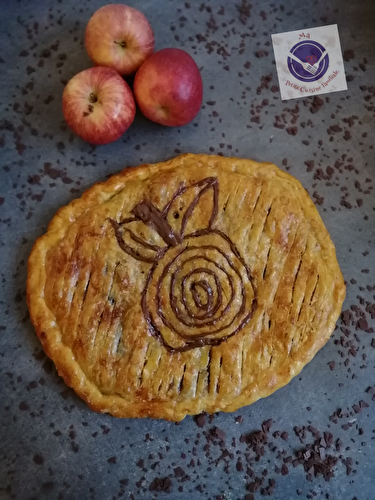 Galette des rois feuilletée pommes/chocolat