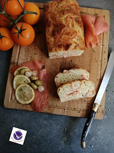 Cake citronné au saumon fumé