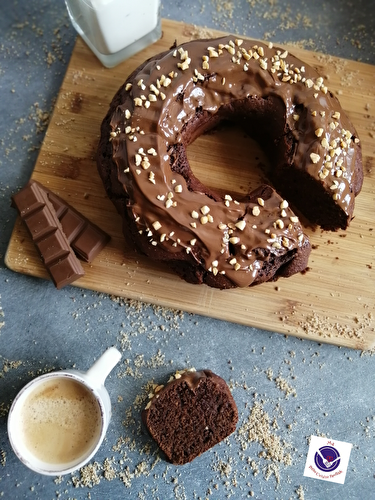 Gâteau choco/noisette au fromage blanc