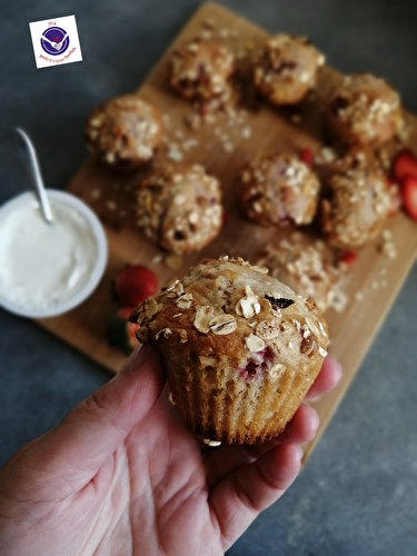 Muffins à la fraise et muesli