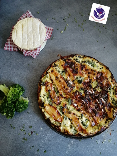 Quiche sans pâte, brocolis et camembert