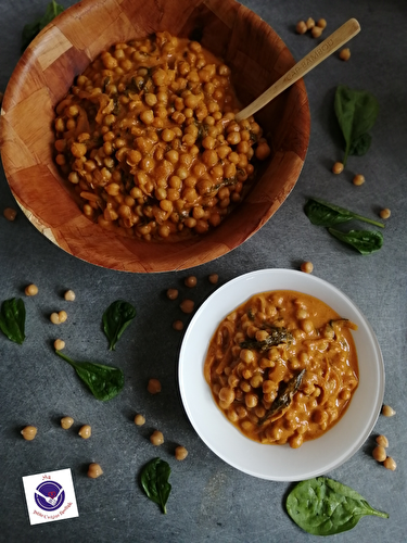 Curry de pois chiches aux épinards