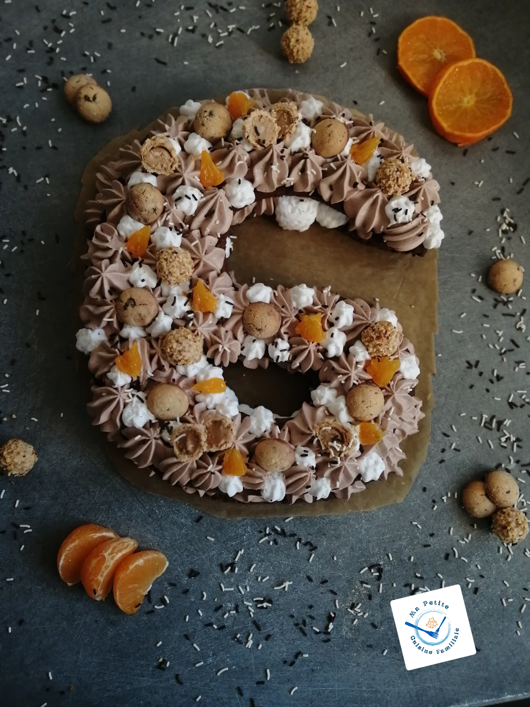 Number cake chocolat clémentine