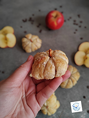 Citrouilles feuilletées pommes et chocolat