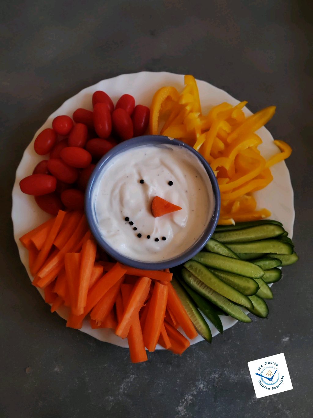 Plateau de crudités Noël