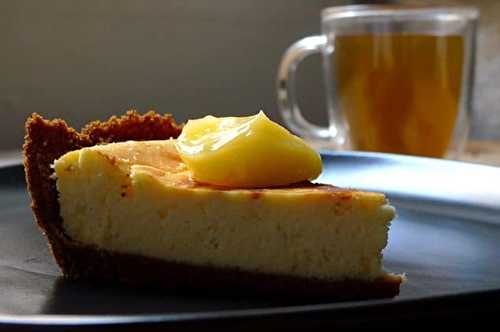 Cheesecake accompagné de son lemon curd