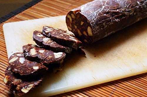 Saucisson en chocolat - Ma Tambouille Bourlingueuse