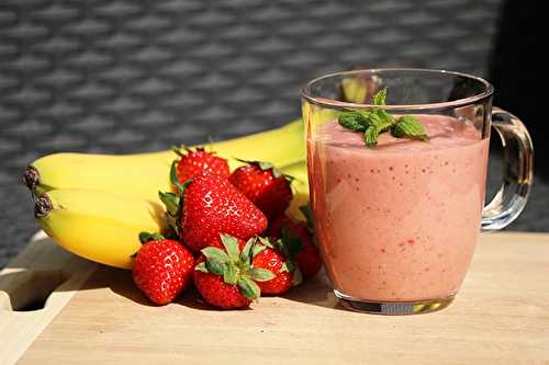 Smoothie banane-fraise