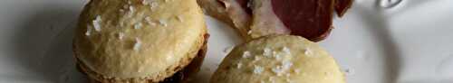 Macaron magret de canard séché-confiture de figues