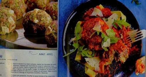 Boulettes géantes de veau au fromage en grain