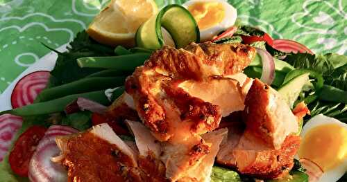 Salade de saumon fumé et chou-fleur façon¨riz frit¨