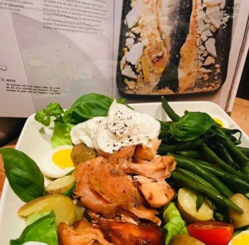 Saumon fumé et salade Niçoise