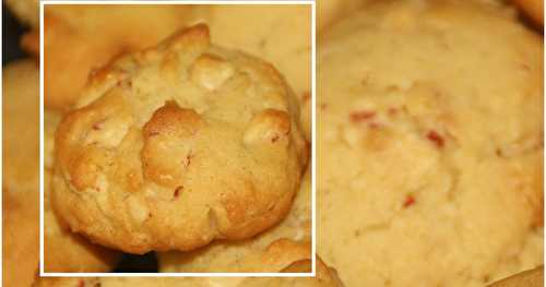 Coockies au chocolat blanc et fraise